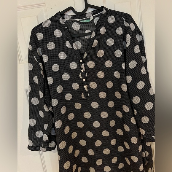 vintage cool Fx large polka dots  top Sz M - Picture 3 of 9